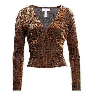 Leith Reptile Burnout V-Neck